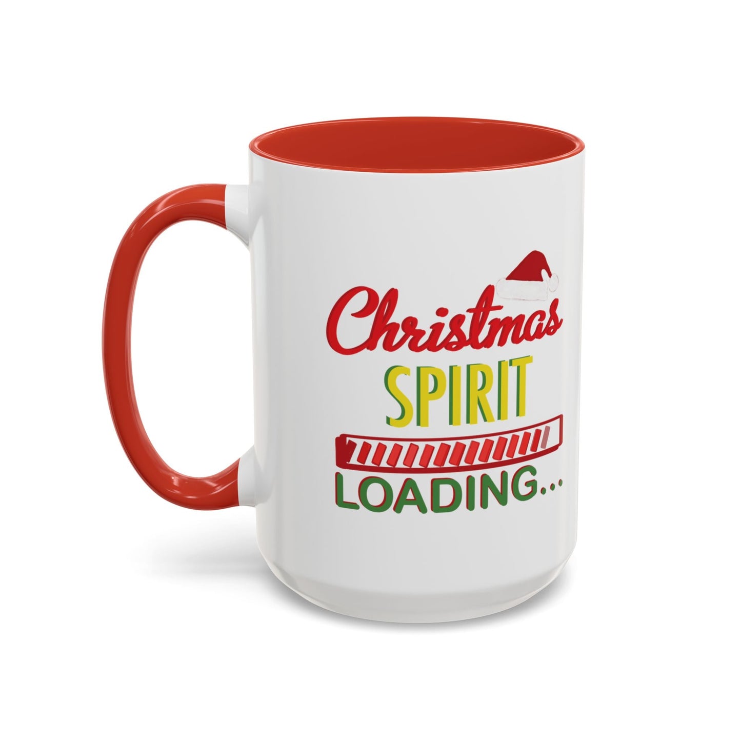 Christmas Spirit Accent Coffee Mug (11oz & 15oz) - Blue Cava