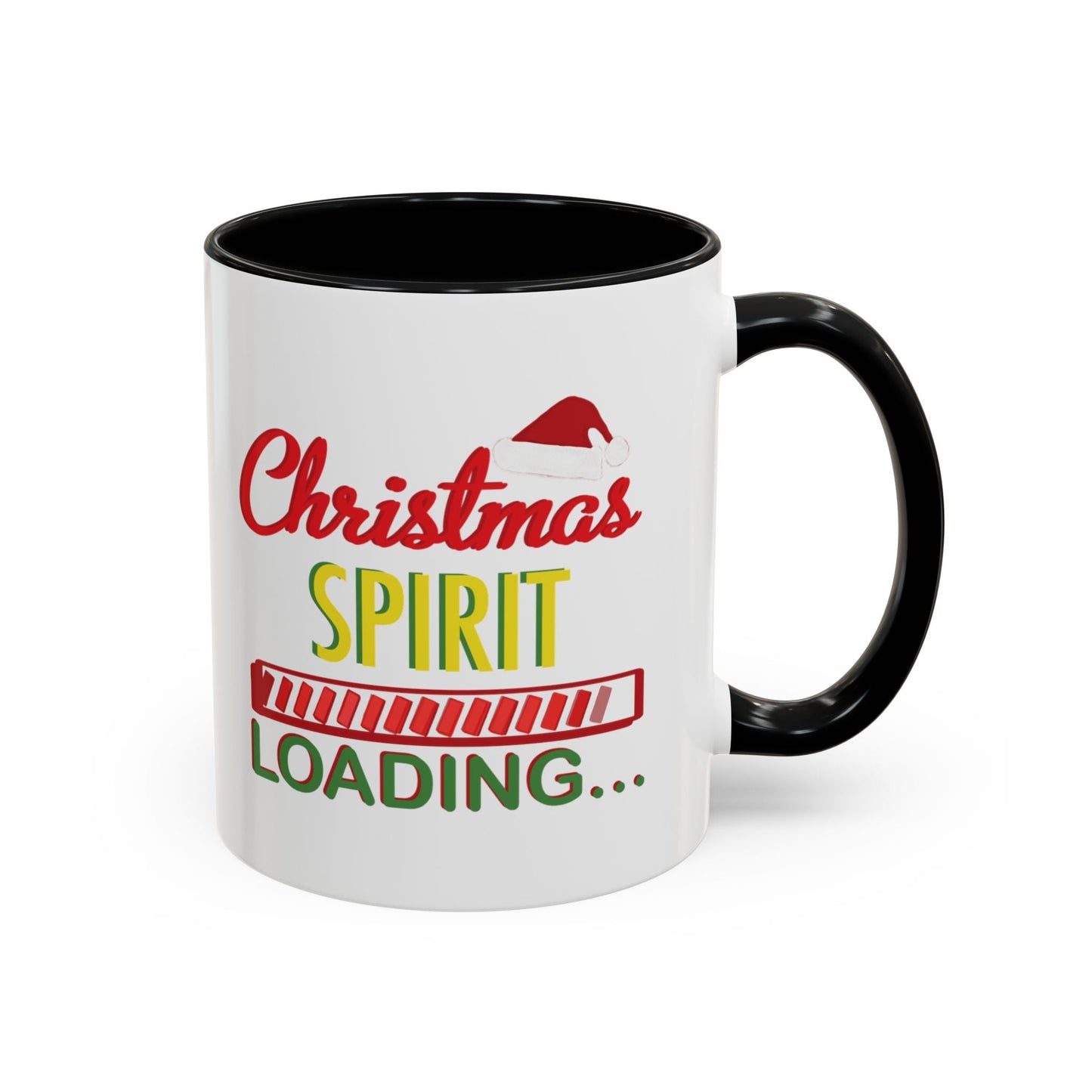 Christmas Spirit Accent Coffee Mug (11oz & 15oz) - Blue Cava