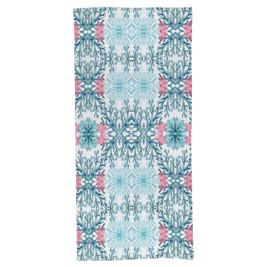 Coastal Coral Bath Towel - Blue Cava