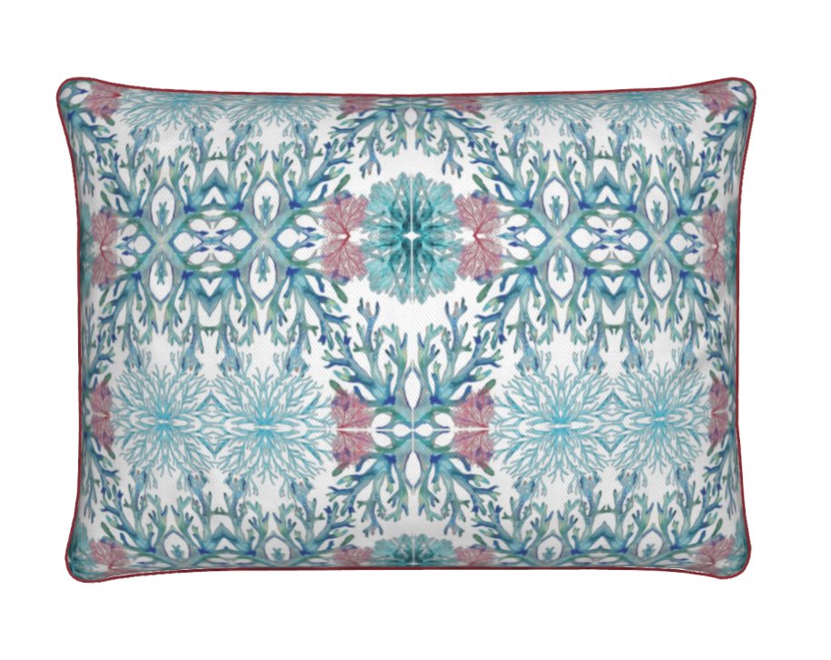 Coastal Pillow Cover - Blue Cava