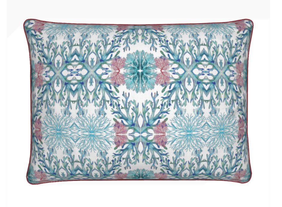 Coastal Pillow Cover - Blue Cava