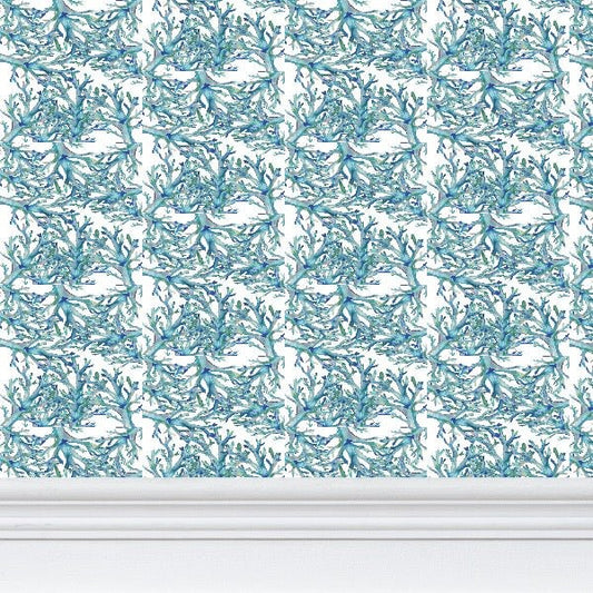 Coastal Wallpaper - Blue Cava