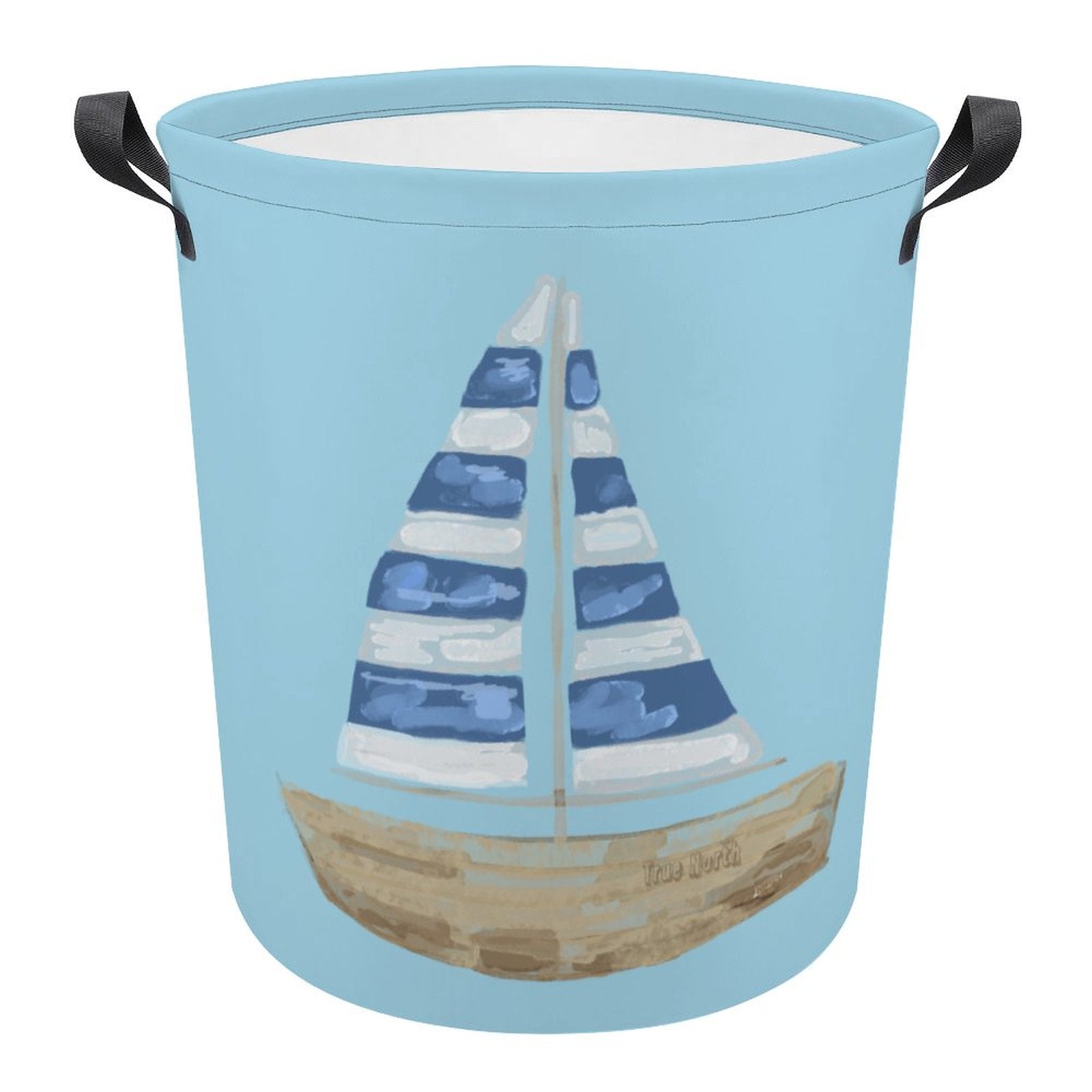 Collapsible Laundry Basket - Blue Cava