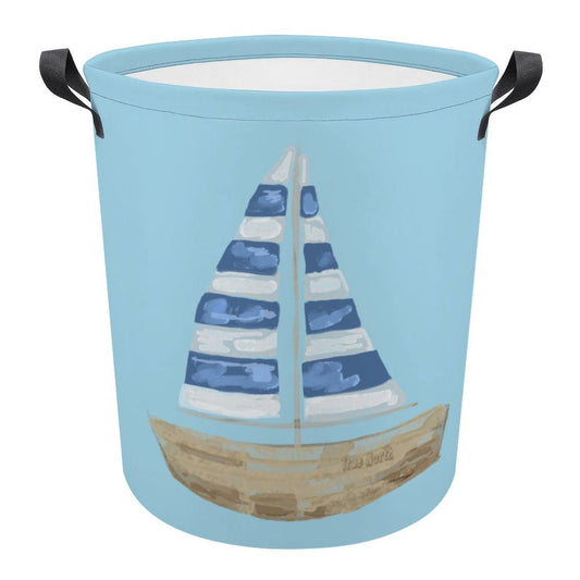 Collapsible Laundry Basket - Blue Cava