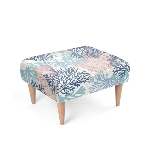 Coral Foot Stool - Blue Cava