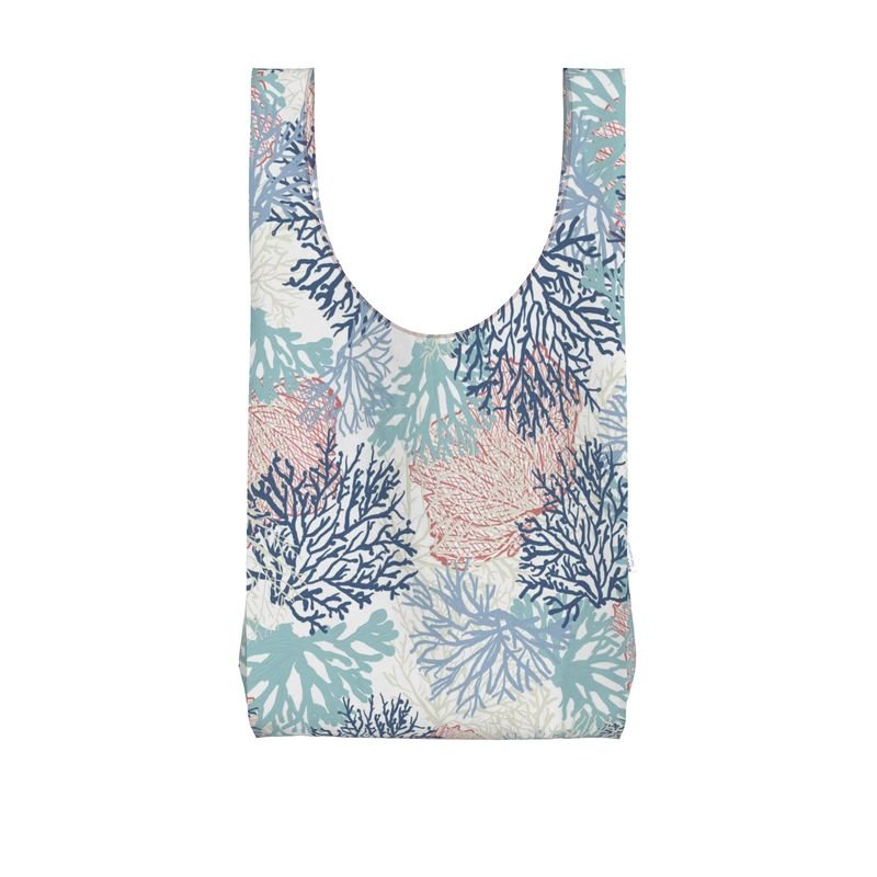 Coral Reusable Shopping Bag - Blue Cava