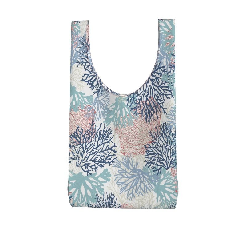 Coral Reusable Shopping Bag - Blue Cava