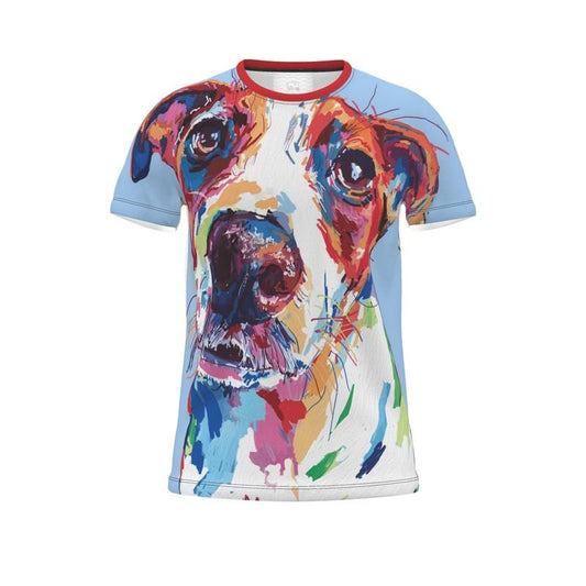 Cut and Sew All Over Print T-Shirt - Blue Cava