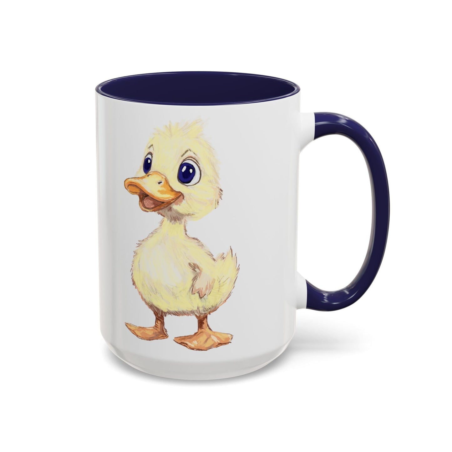 Cute Duck Accent Coffee Mug - 11oz & 15oz - Perfect for Animal Lovers! - Blue Cava