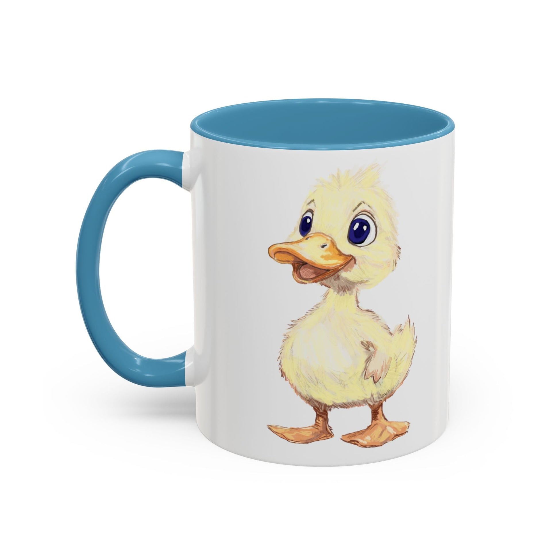 Cute Duck Accent Coffee Mug - 11oz & 15oz - Perfect for Animal Lovers! - Blue Cava