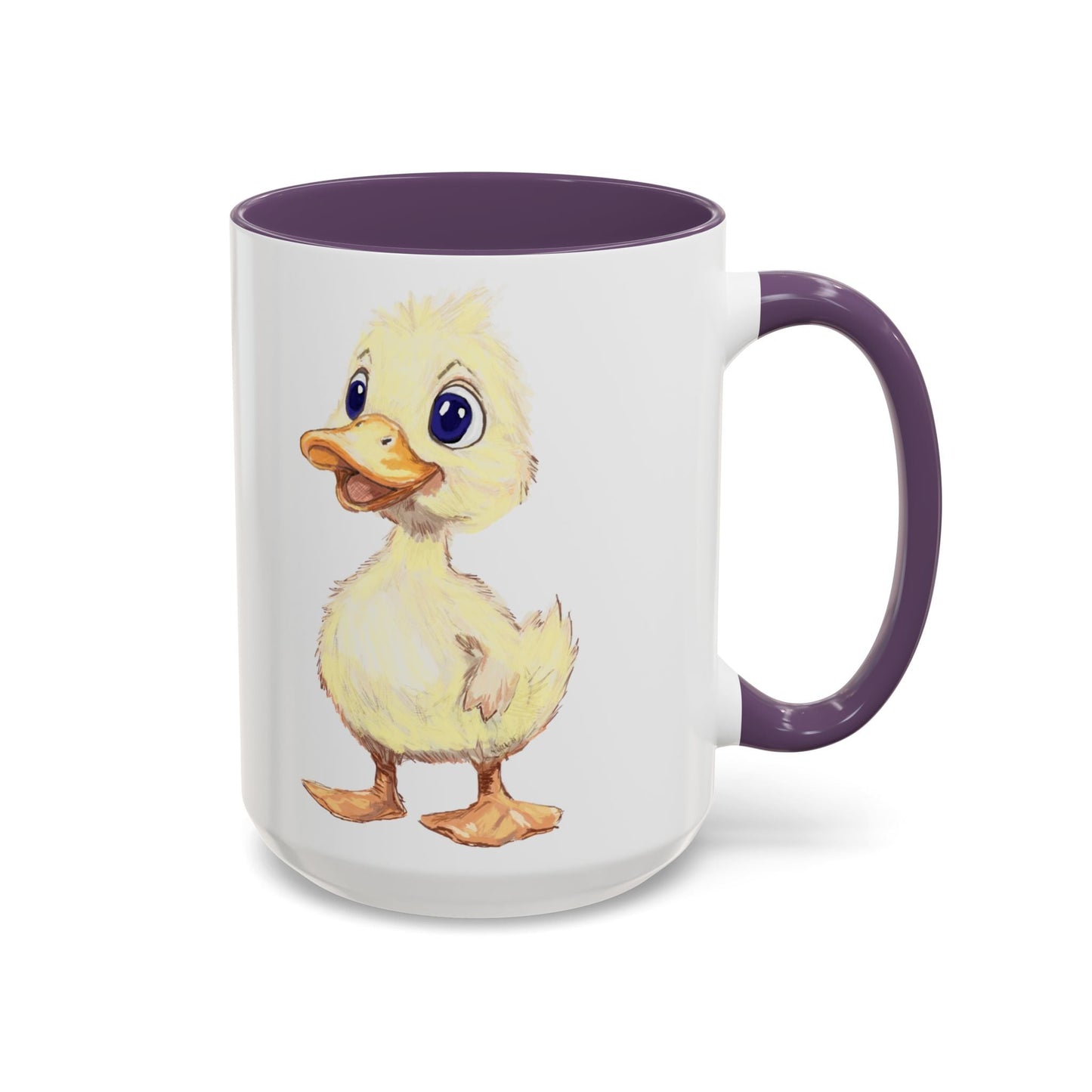 Cute Duck Accent Coffee Mug - 11oz & 15oz - Perfect for Animal Lovers! - Blue Cava