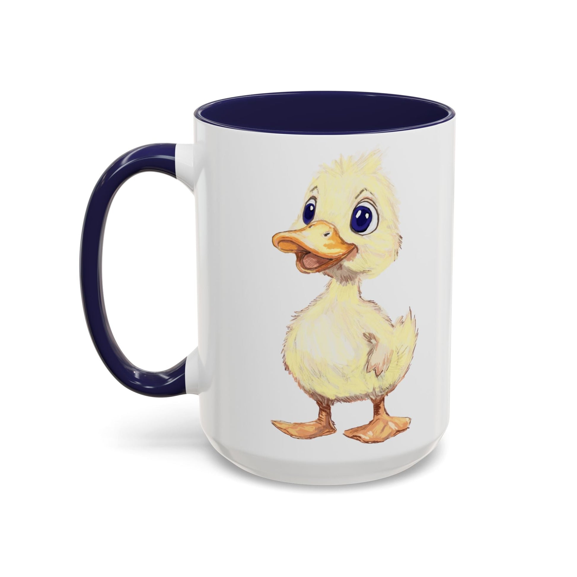 Cute Duck Accent Coffee Mug - 11oz & 15oz - Perfect for Animal Lovers! - Blue Cava