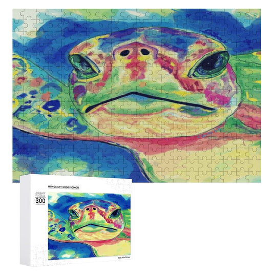 “Deiter” Rainbow Turtle Puzzle - Blue Cava