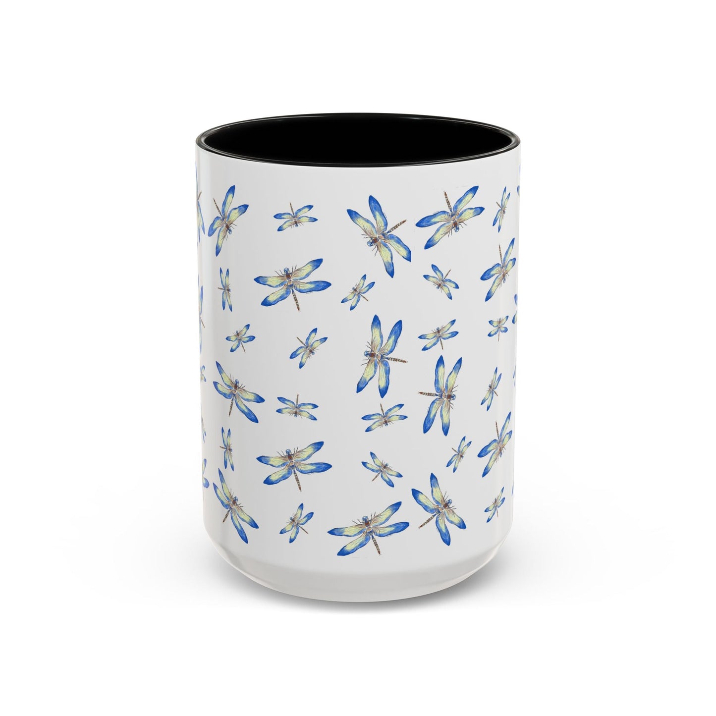 Dragonflies Two Tone Ceramic Mugs 11oz & 15oz - Blue Cava