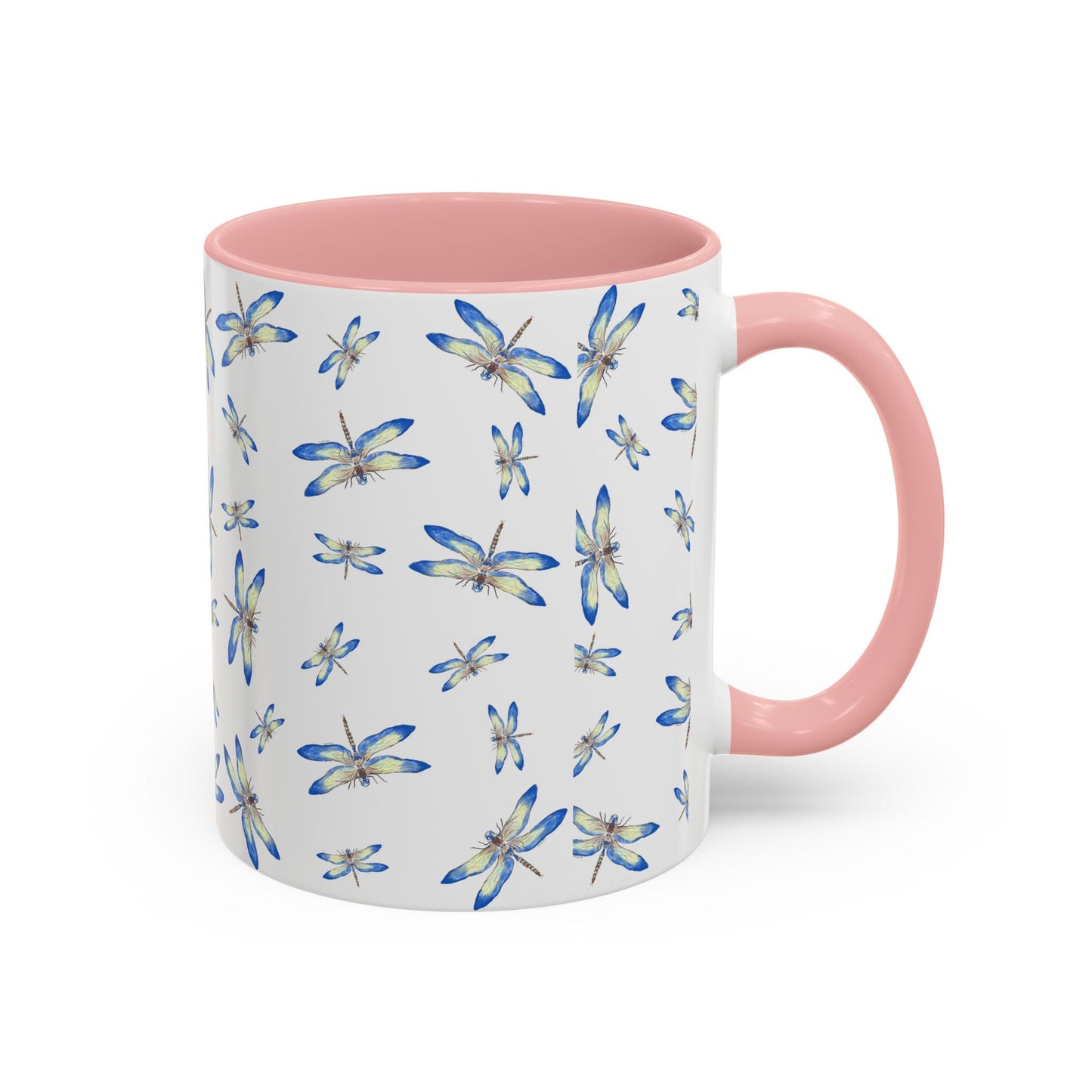 Dragonflies Two Tone Ceramic Mugs 11oz & 15oz - Blue Cava