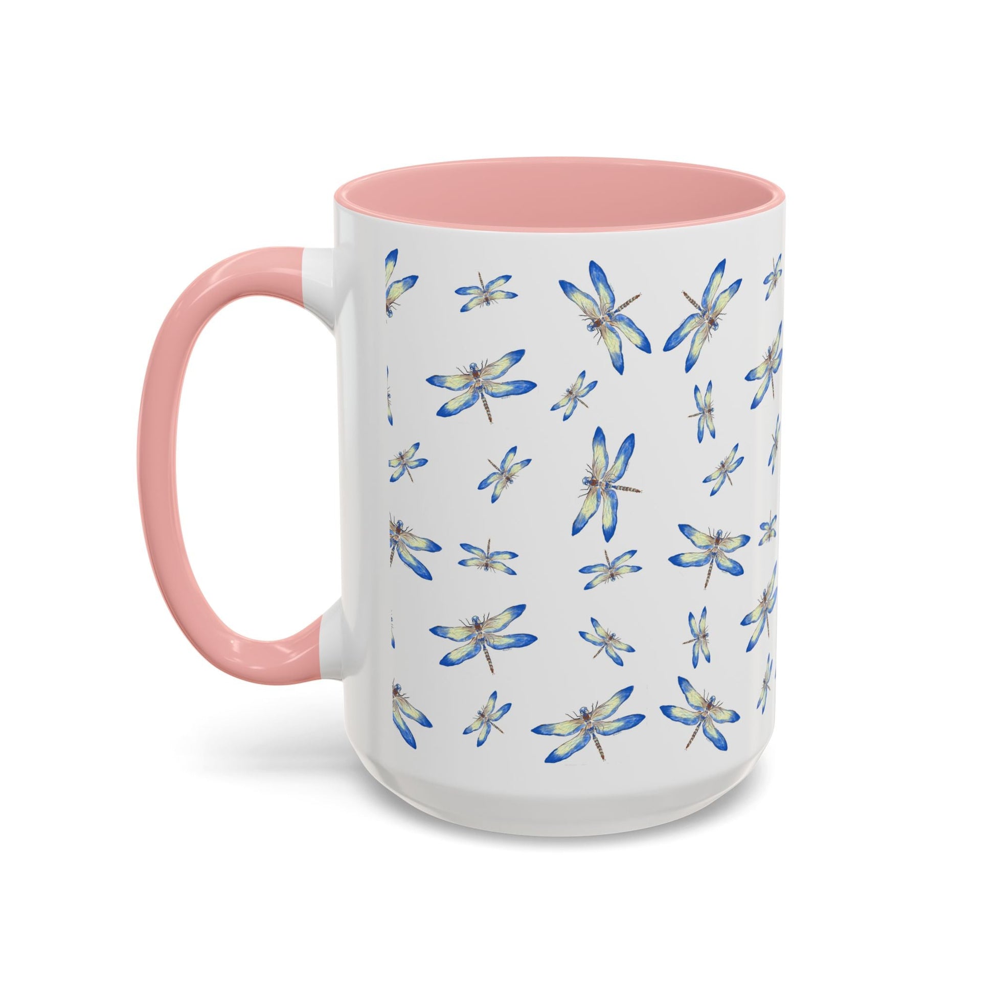 Dragonflies Two Tone Ceramic Mugs 11oz & 15oz - Blue Cava