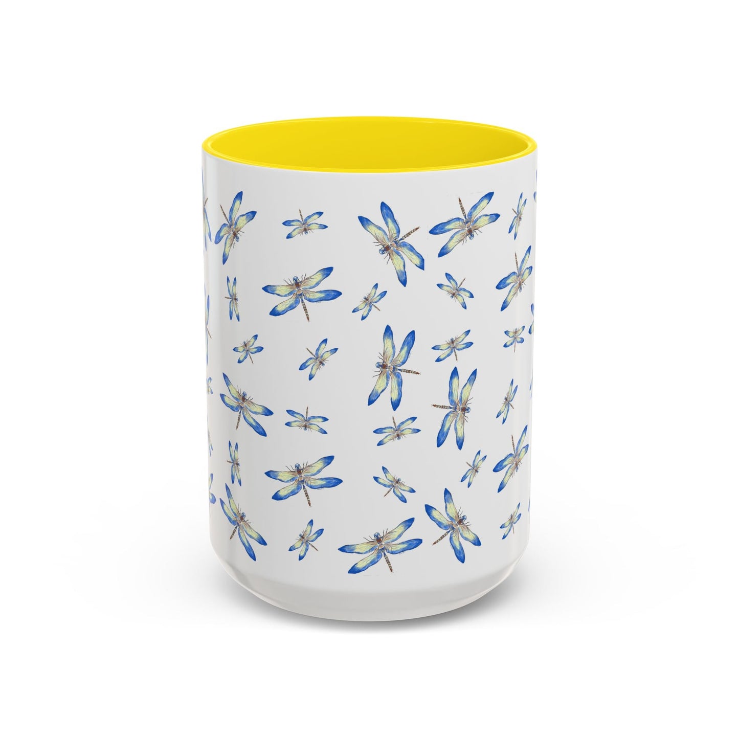 Dragonflies Two Tone Ceramic Mugs 11oz & 15oz - Blue Cava