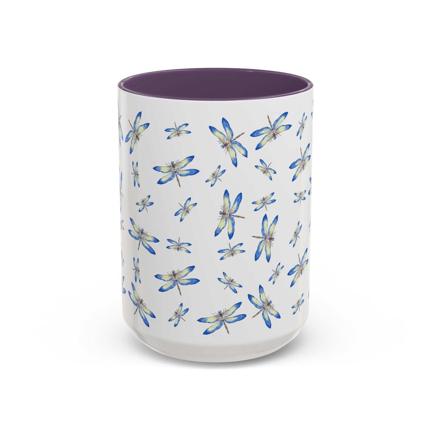 Dragonflies Two Tone Ceramic Mugs 11oz & 15oz - Blue Cava