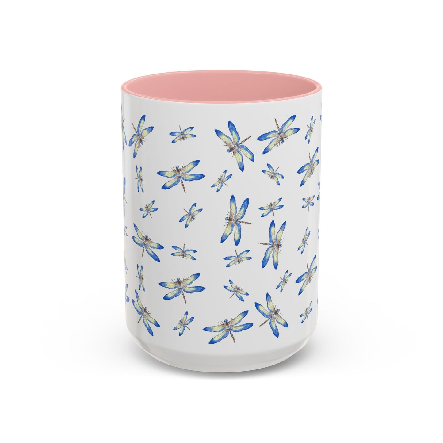 Dragonflies Two Tone Ceramic Mugs 11oz & 15oz - Blue Cava