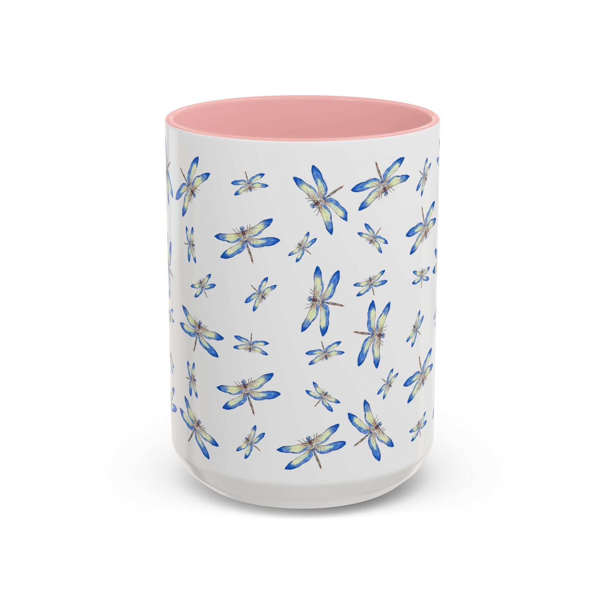 Dragonflies Two Tone Ceramic Mugs 11oz & 15oz - Blue Cava