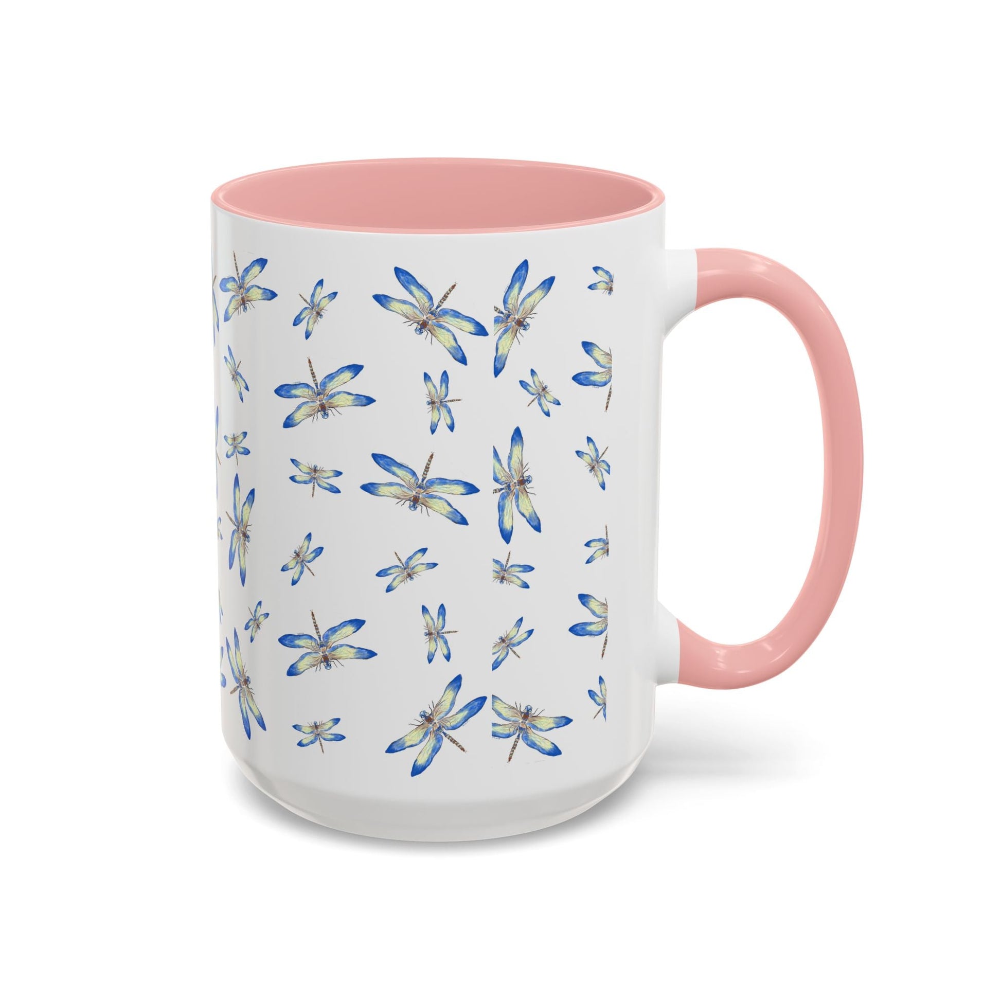 Dragonflies Two Tone Ceramic Mugs 11oz & 15oz - Blue Cava