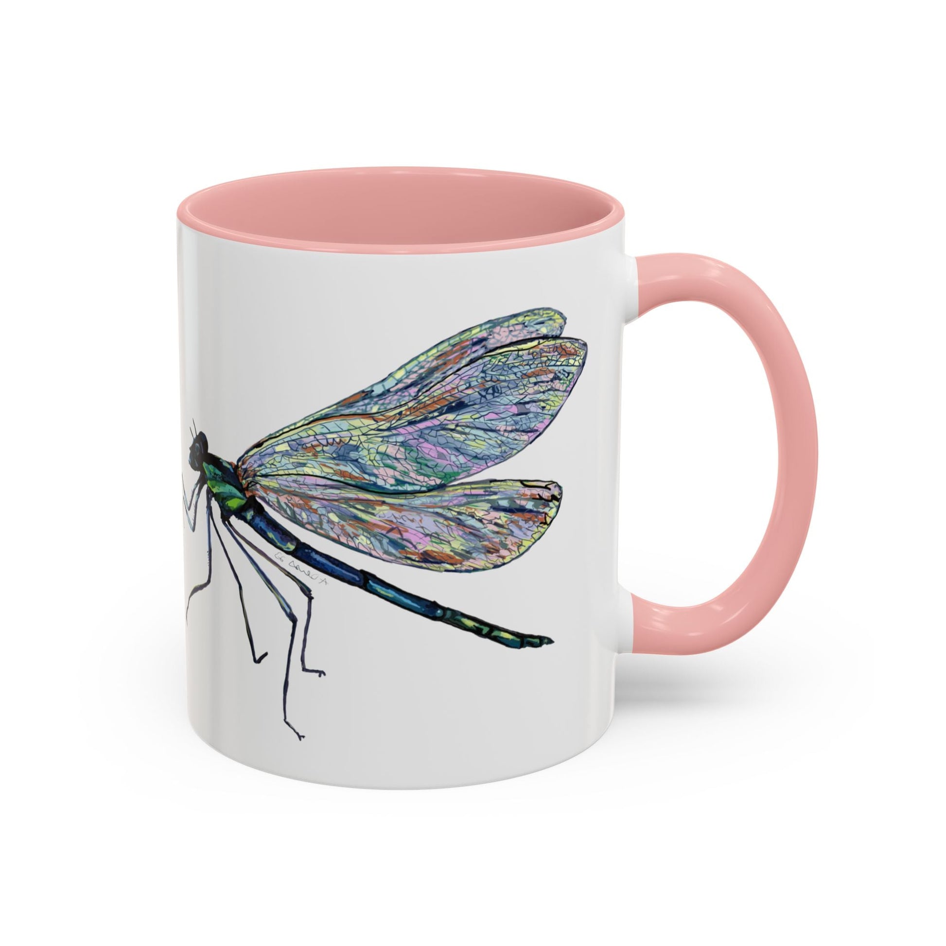 Dragonfly Two Tone Coffee Mug (11oz & 15oz) - Blue Cava