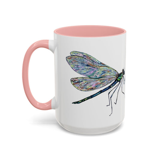 Dragonfly Two Tone Coffee Mug (11oz & 15oz) - Blue Cava