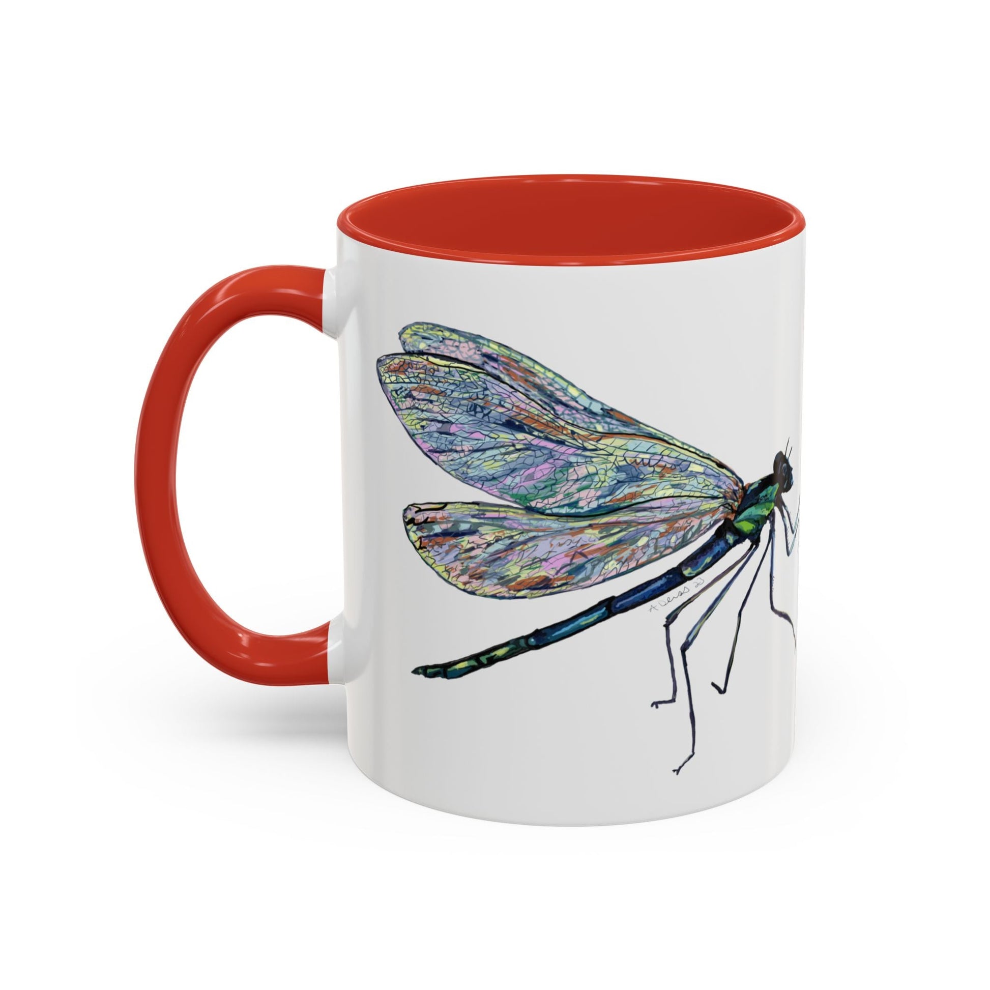 Dragonfly Two Tone Coffee Mug (11oz & 15oz) - Blue Cava