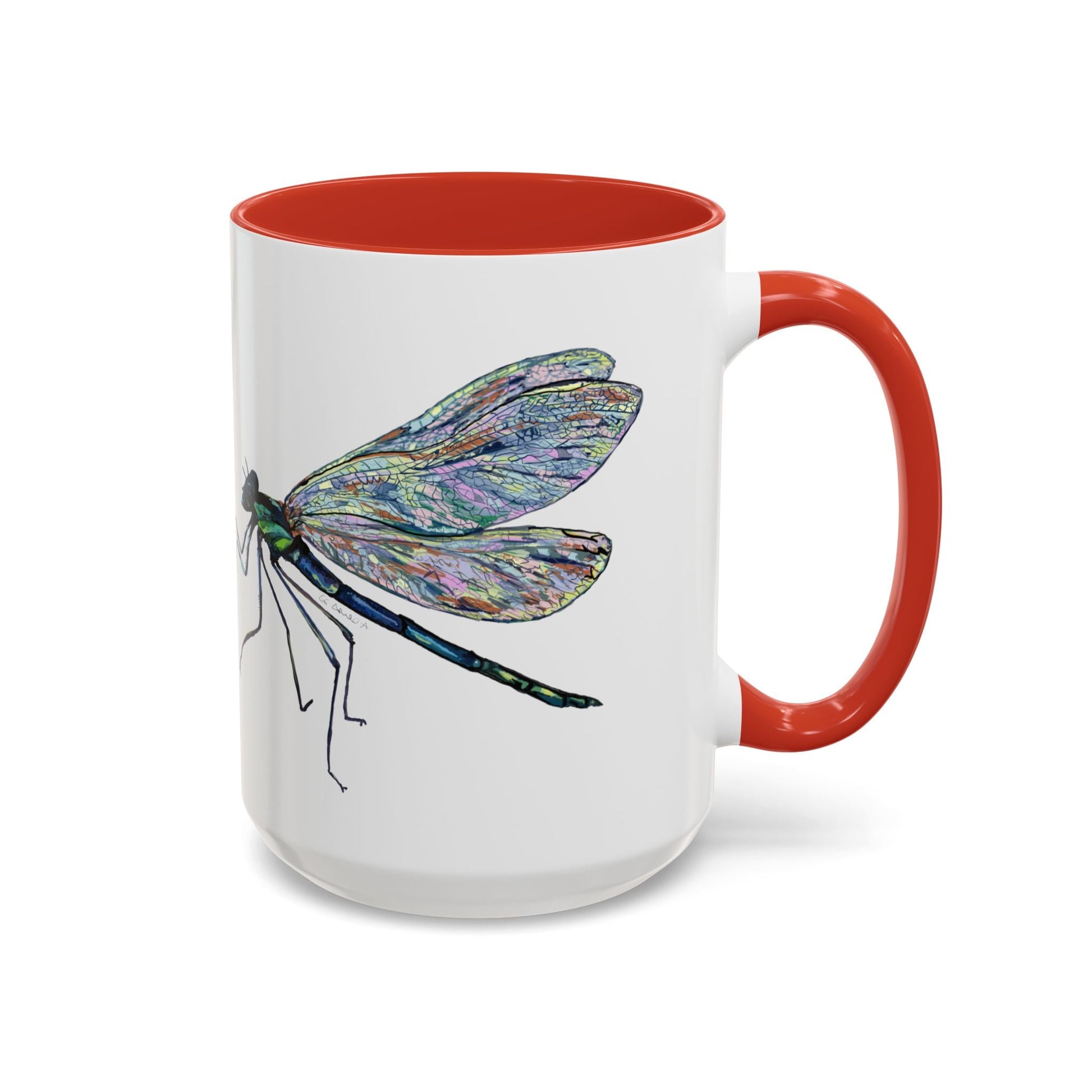 Dragonfly Two Tone Coffee Mug (11oz & 15oz) - Blue Cava