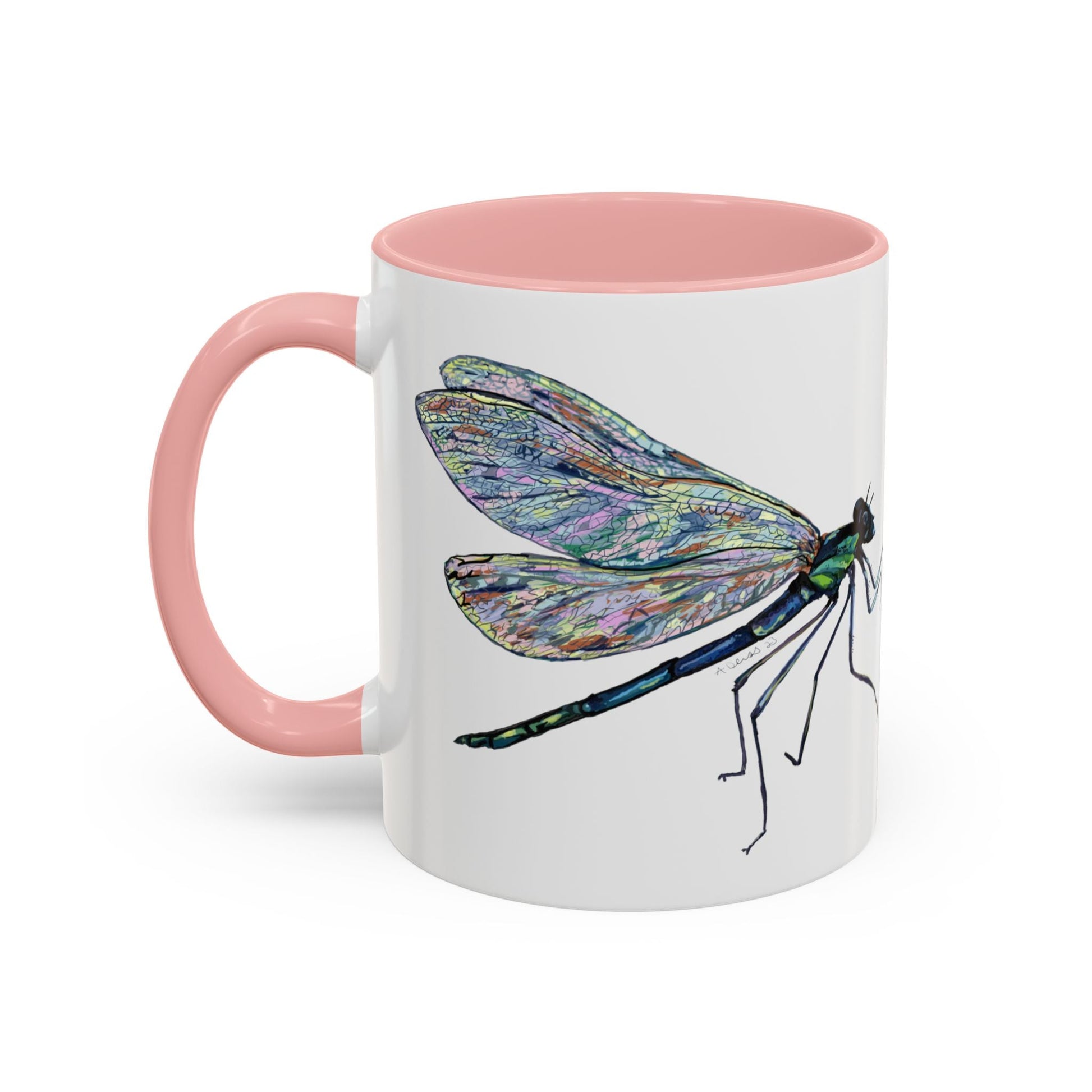 Dragonfly Two Tone Coffee Mug (11oz & 15oz) - Blue Cava