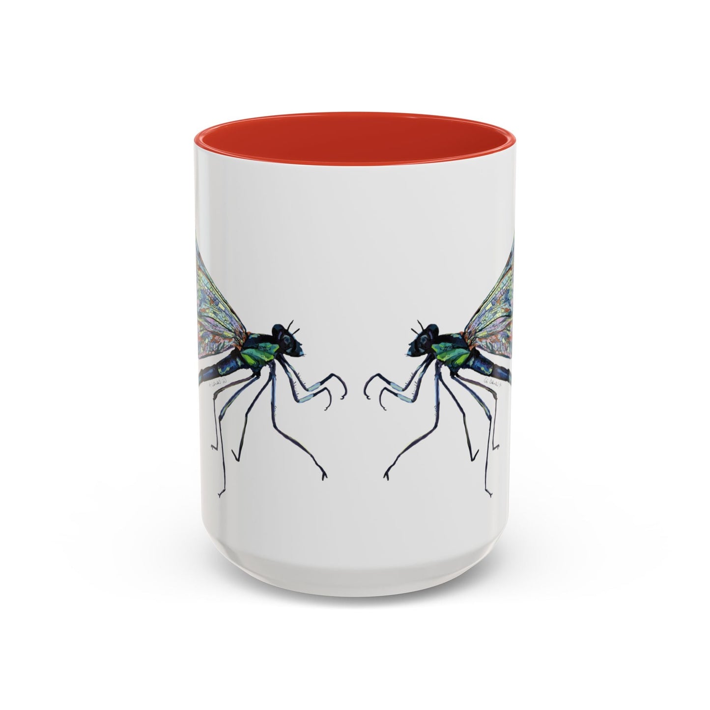 Dragonfly Two Tone Coffee Mug (11oz & 15oz) - Blue Cava