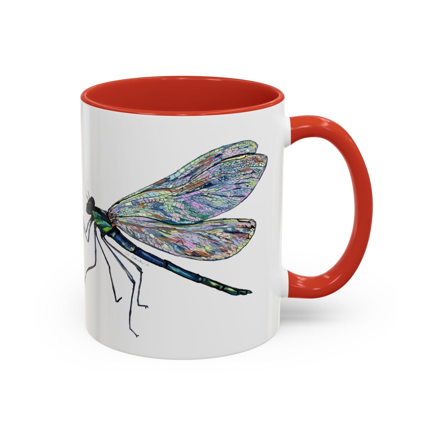 Dragonfly Two Tone Coffee Mug (11oz & 15oz) - Blue Cava