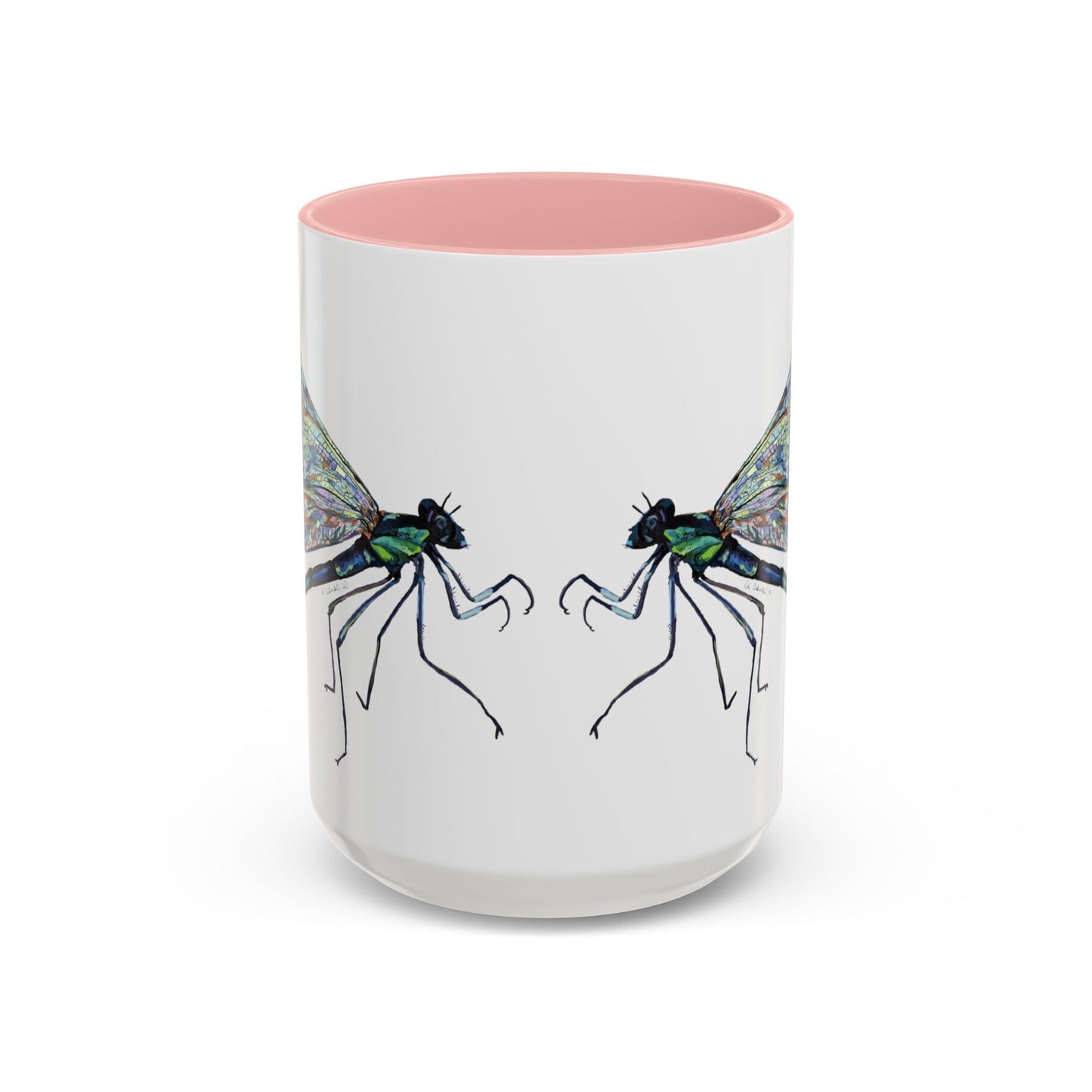 Dragonfly Two Tone Coffee Mug (11oz & 15oz) - Blue Cava