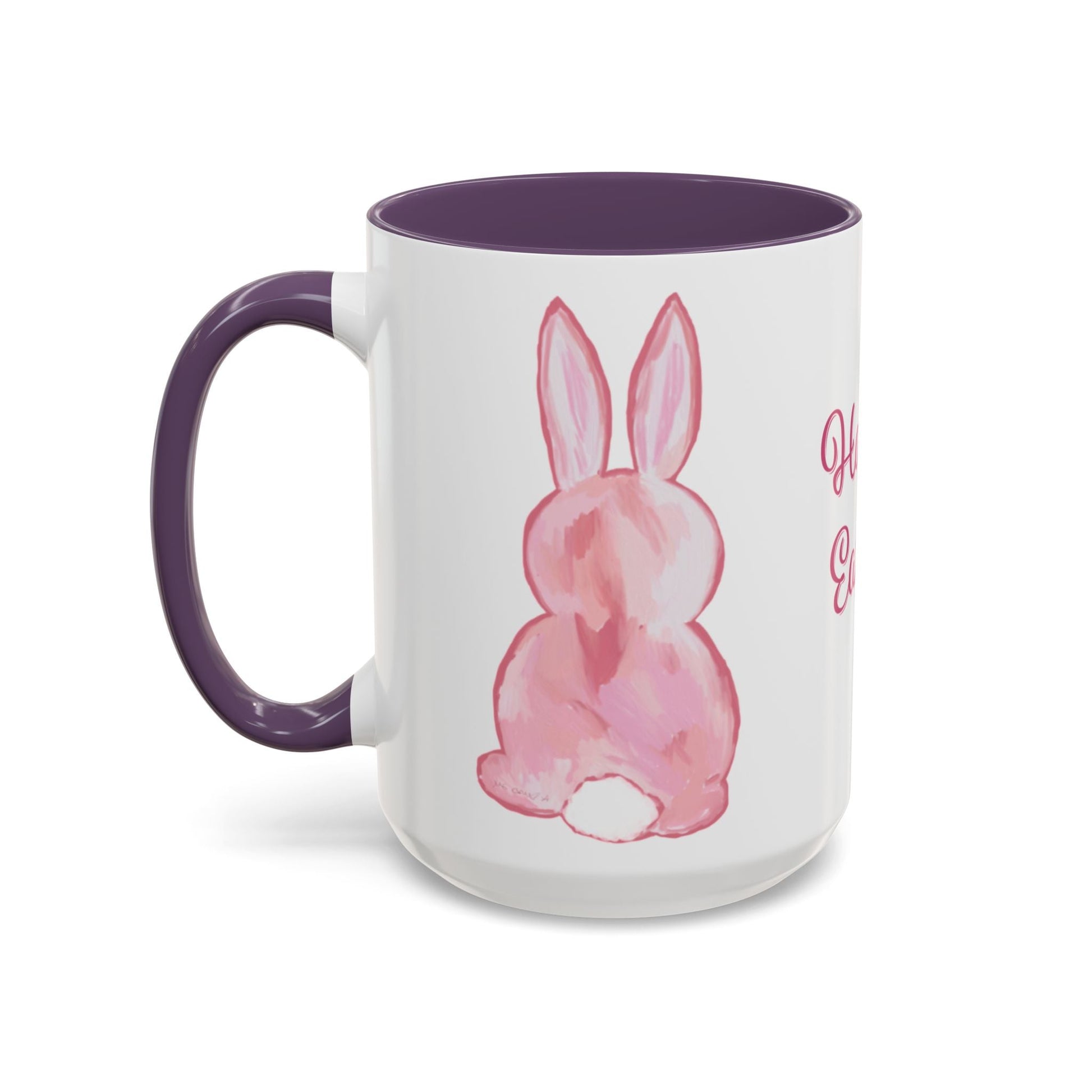 Easter Bunny Two Tone Ceramic Mugs (11oz & 15oz) - Blue Cava