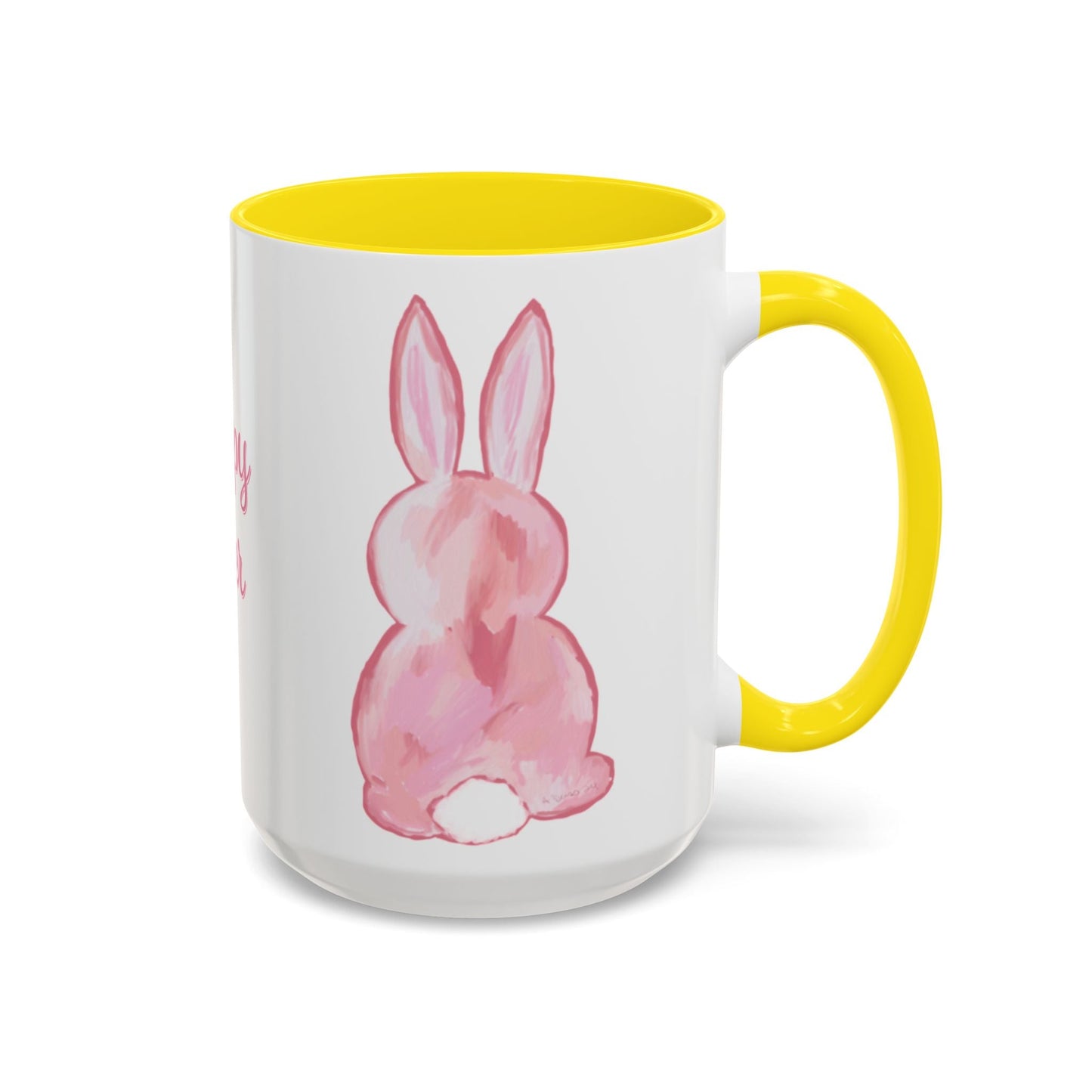 Easter Bunny Two Tone Ceramic Mugs (11oz & 15oz) - Blue Cava