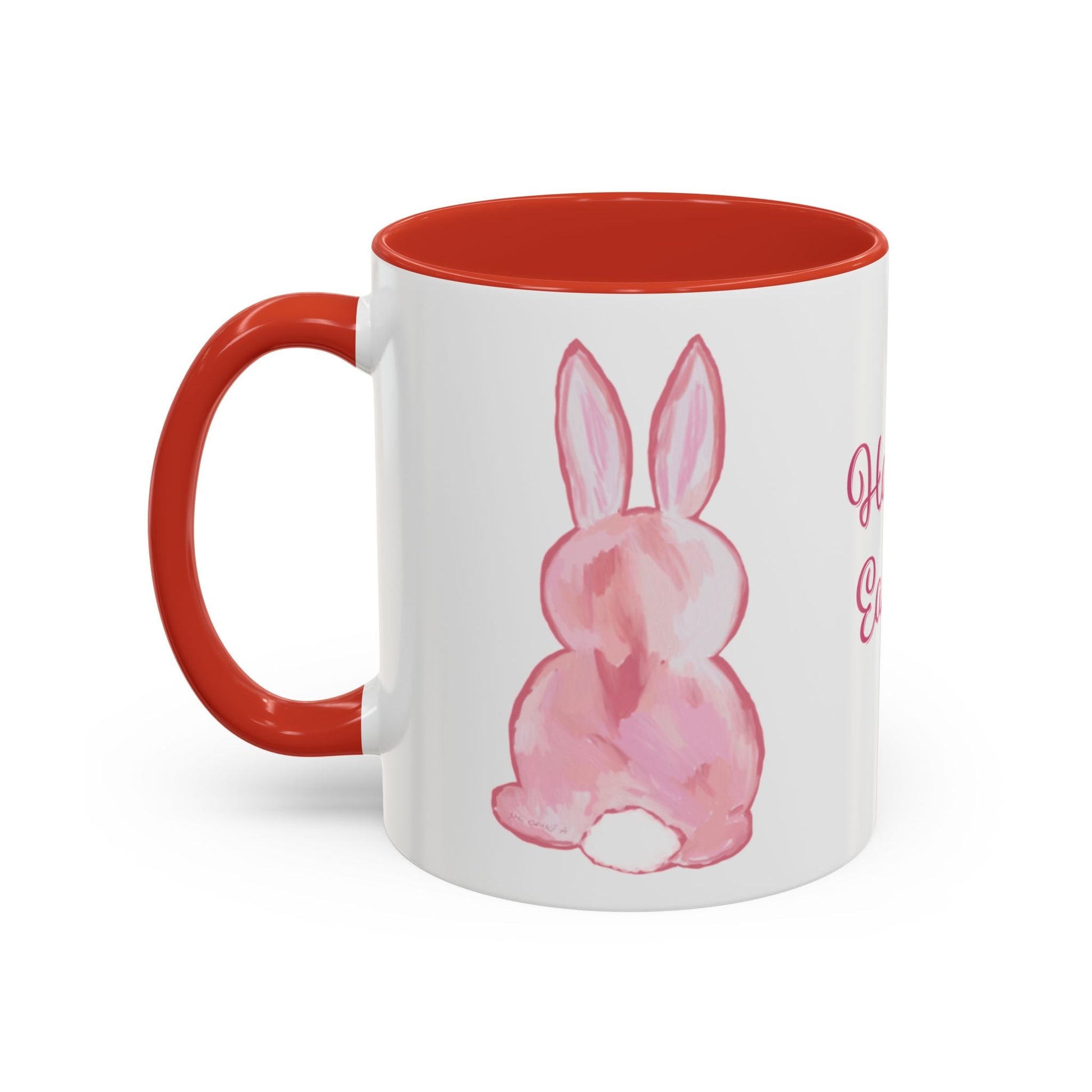 Easter Bunny Two Tone Ceramic Mugs (11oz & 15oz) - Blue Cava