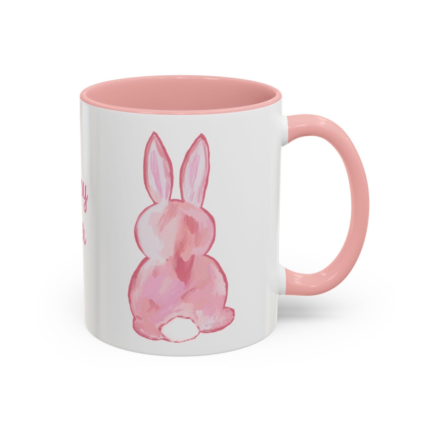 Easter Bunny Two Tone Ceramic Mugs (11oz & 15oz) - Blue Cava