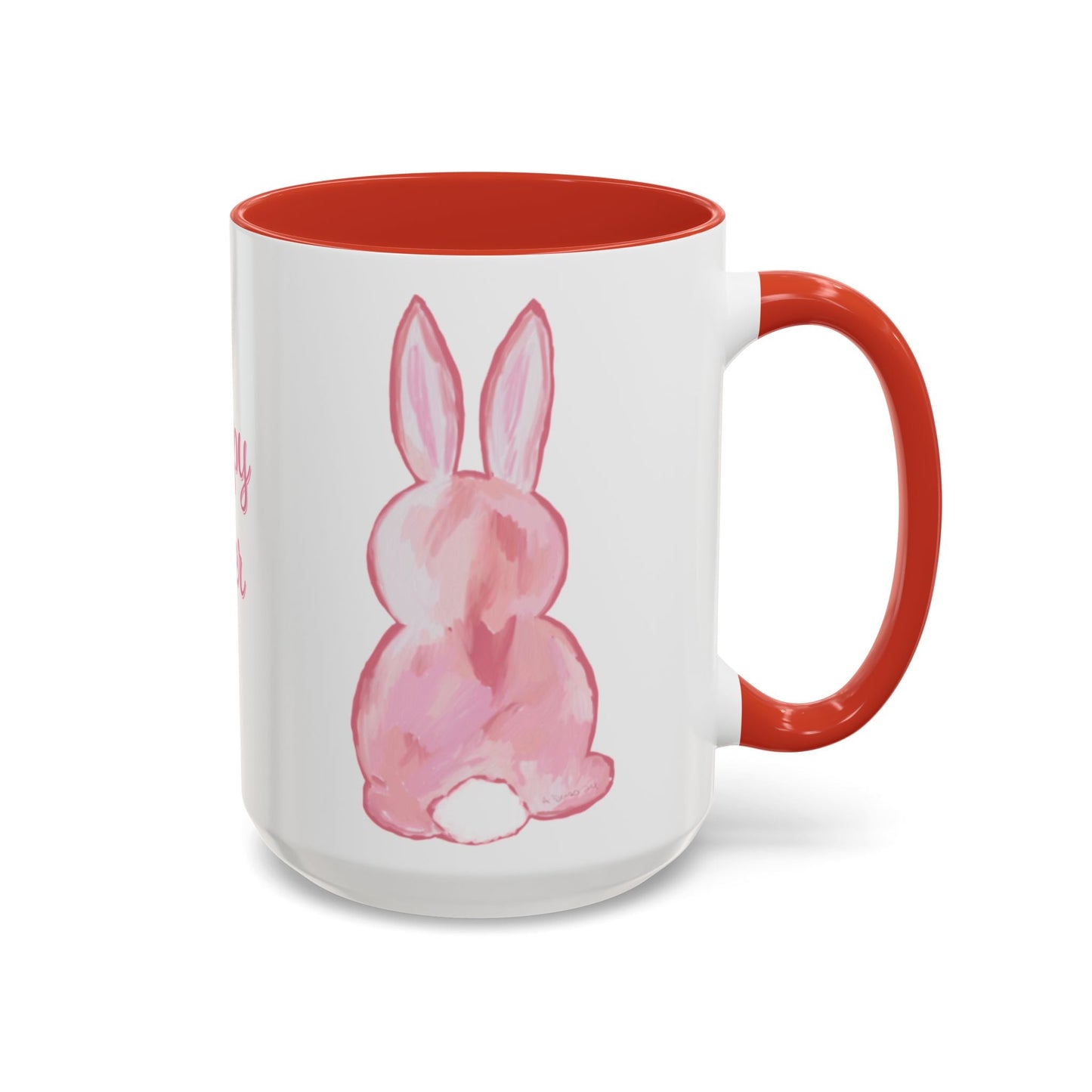 Easter Bunny Two Tone Ceramic Mugs (11oz & 15oz) - Blue Cava