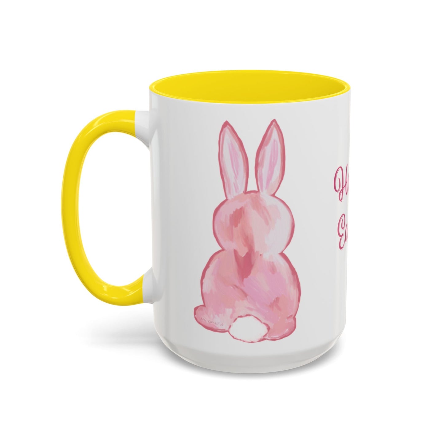 Easter Bunny Two Tone Ceramic Mugs (11oz & 15oz) - Blue Cava