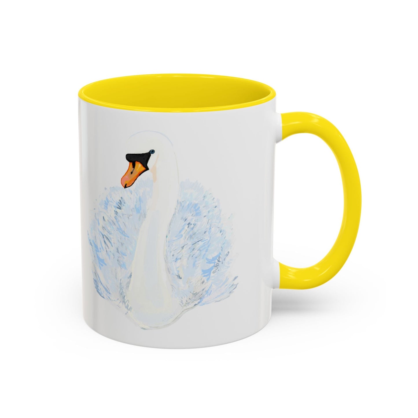 Elegant Swan Accent Coffee Mug | 11oz & 15oz | Perfect Gift for Bird Lovers - Blue Cava