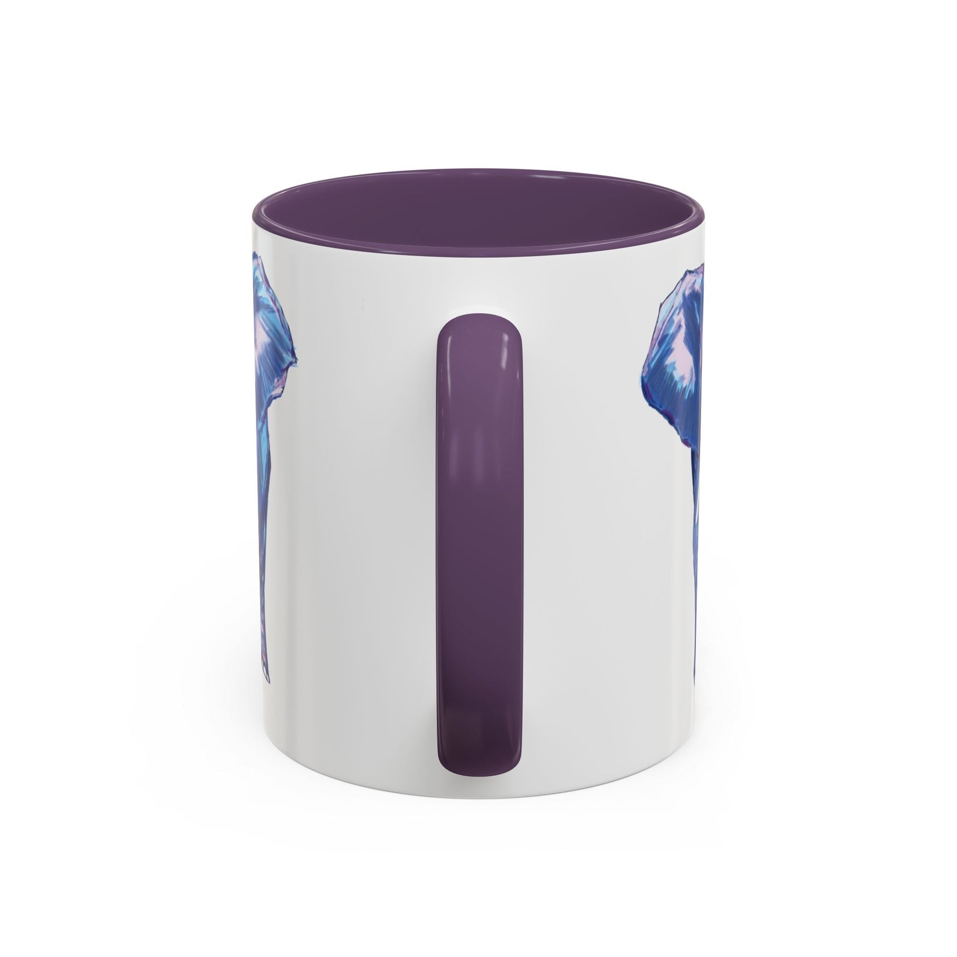 Elephant Two Tone Accent Mug - 11 oz & 15 oz - Blue Cava