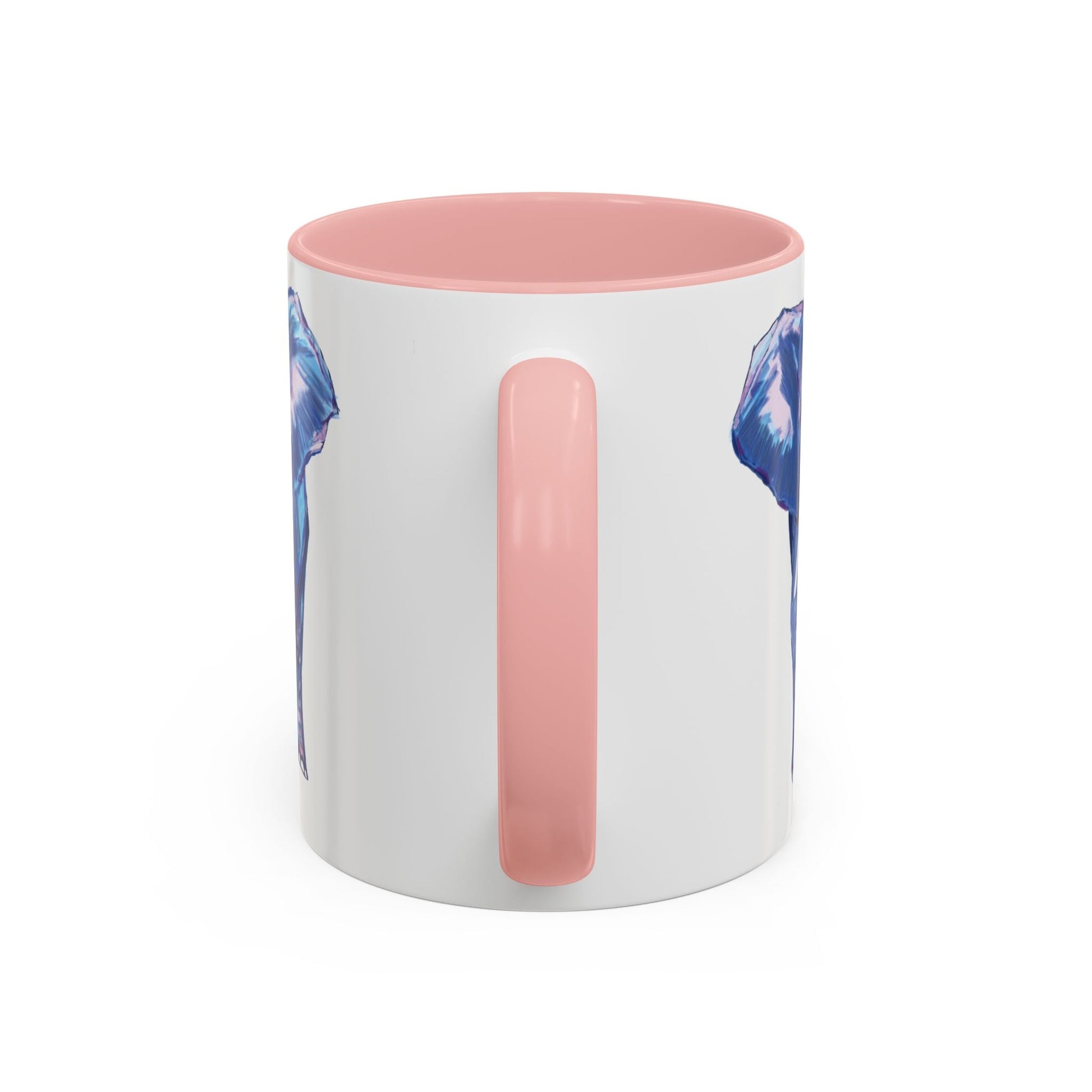 Elephant Two Tone Accent Mug - 11 oz & 15 oz - Blue Cava