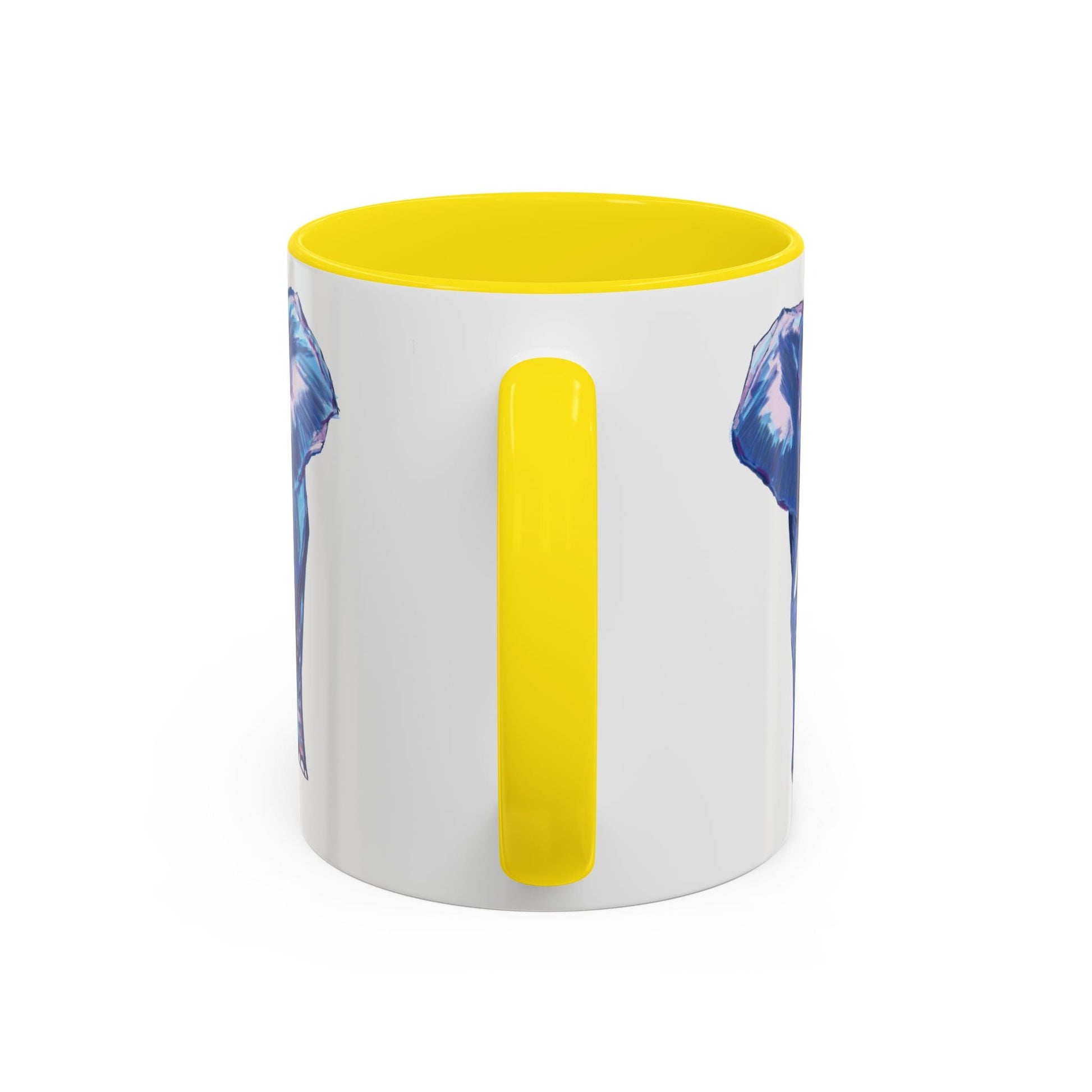 Elephant Two Tone Accent Mug - 11 oz & 15 oz - Blue Cava