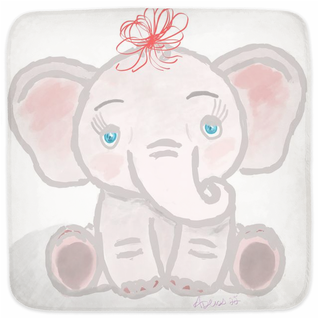 Elephant “Ella” Hooded Baby Towels