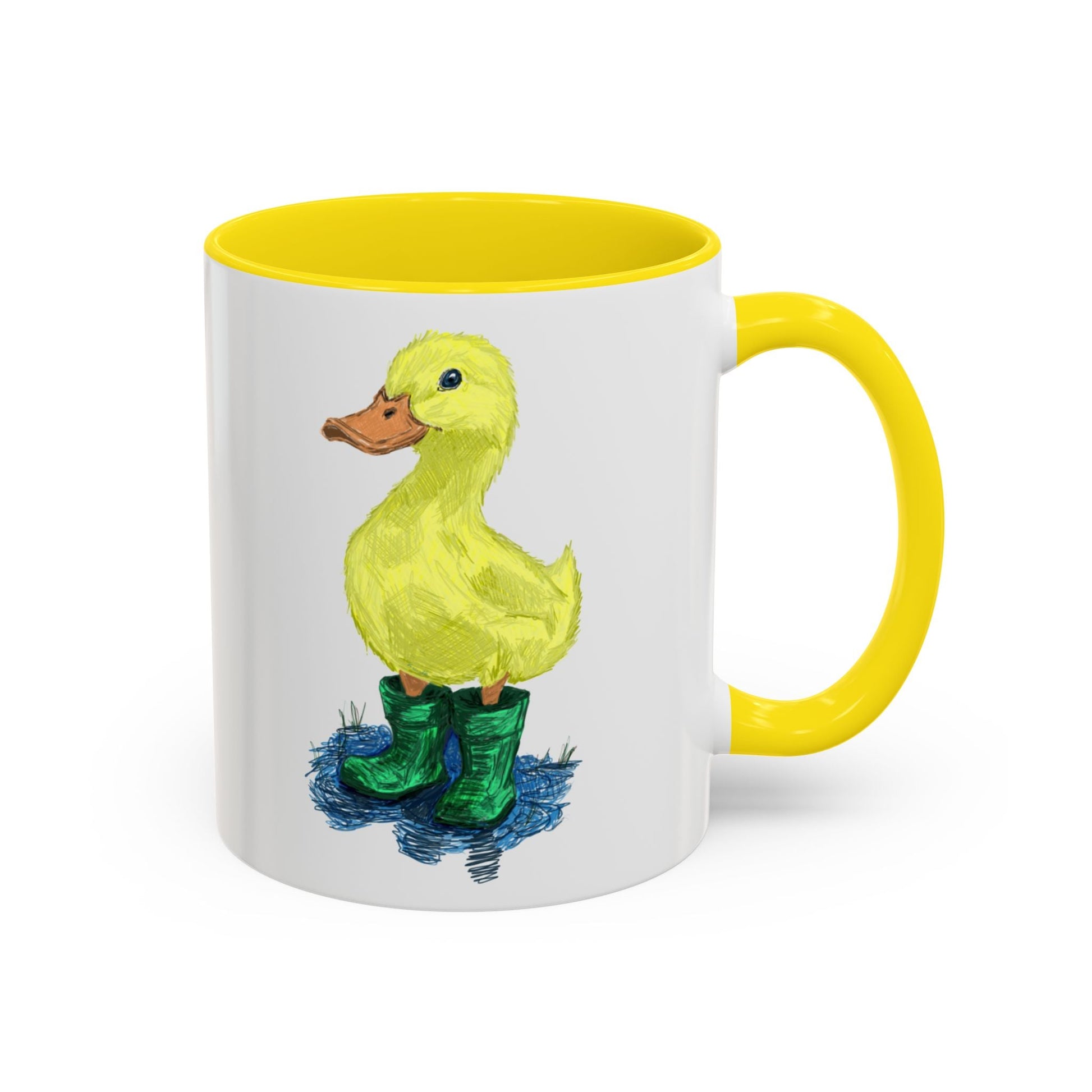 Farmhouse Duck Boots Accent Coffee Mug - 11 oz & 15 oz - Blue Cava