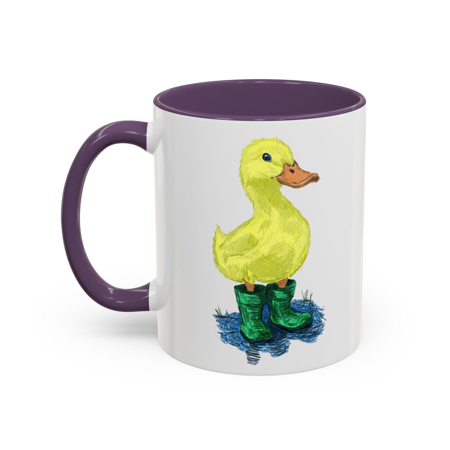 Farmhouse Duck Boots Accent Coffee Mug - 11 oz & 15 oz - Blue Cava