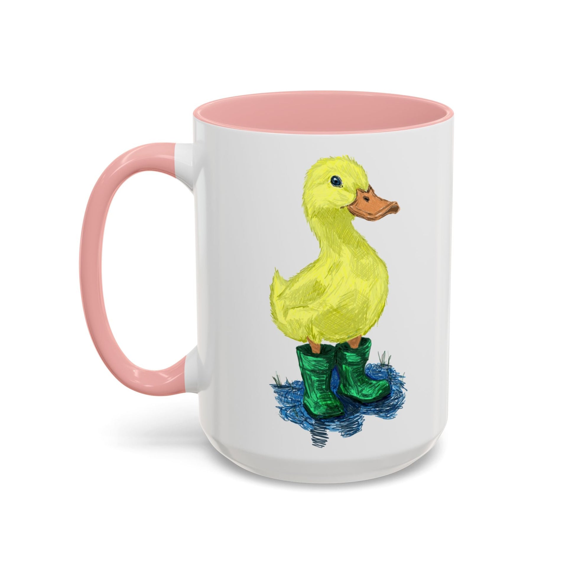 Farmhouse Duck Boots Accent Coffee Mug - 11 oz & 15 oz - Blue Cava