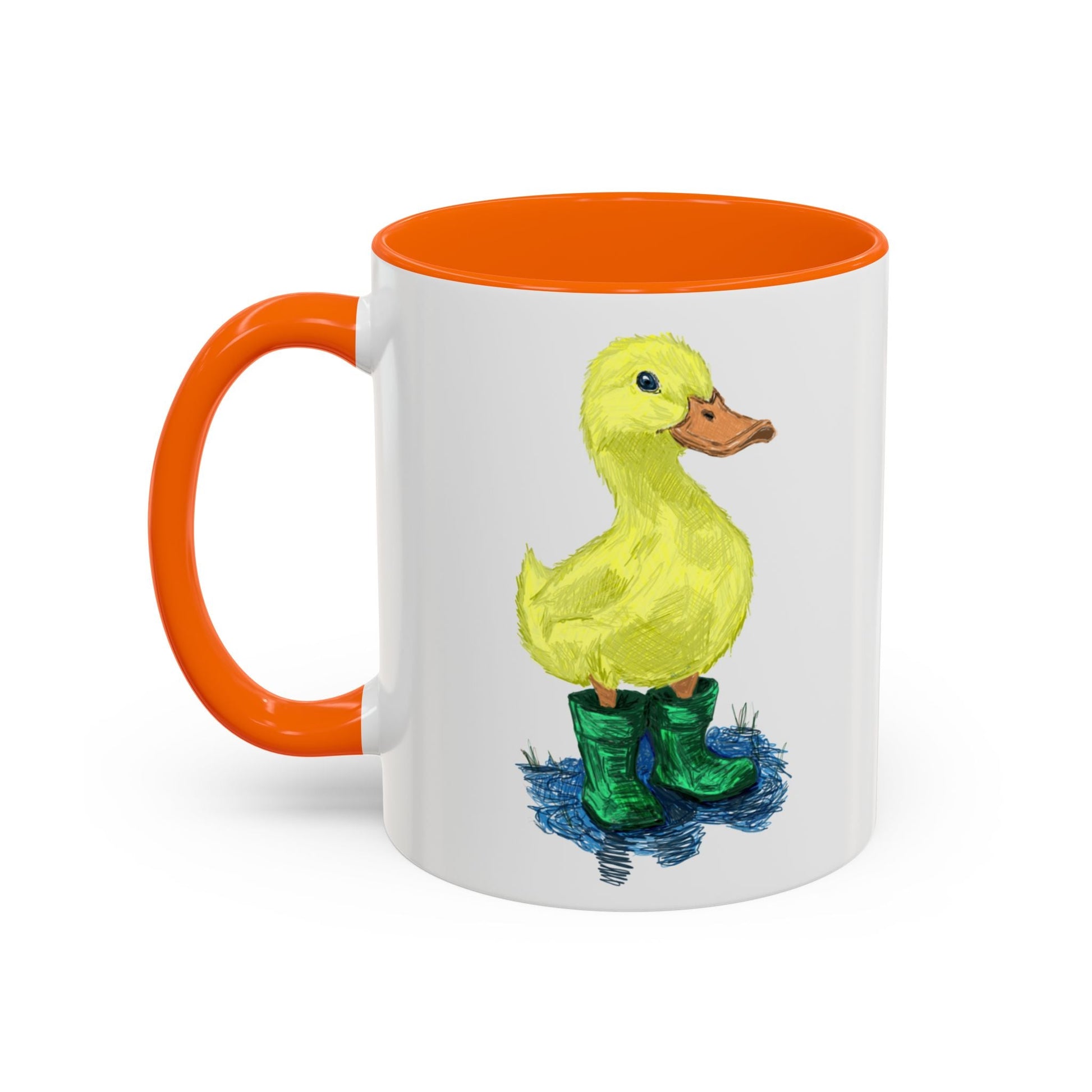 Farmhouse Duck Boots Accent Coffee Mug - 11 oz & 15 oz - Blue Cava