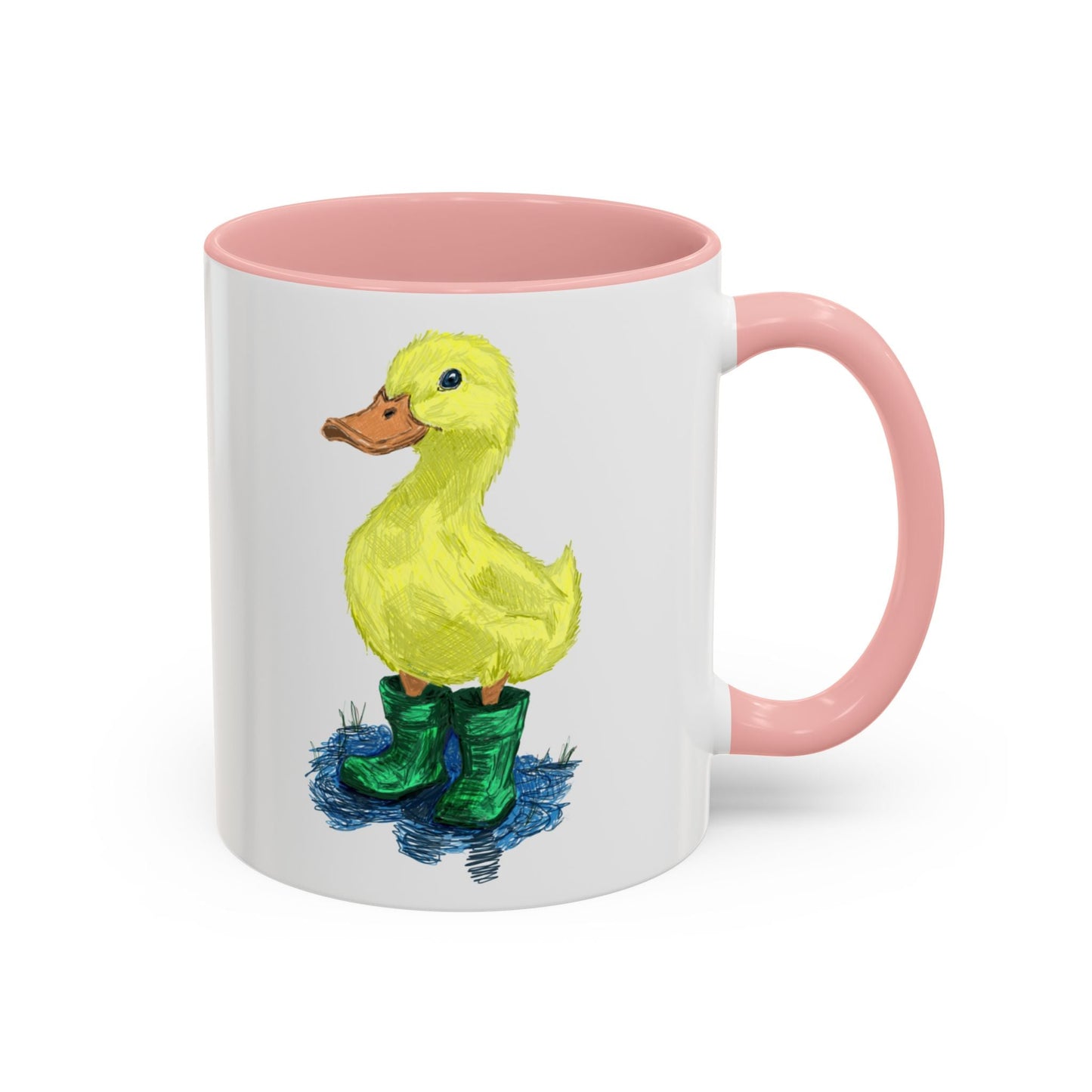 Farmhouse Duck Boots Accent Coffee Mug - 11 oz & 15 oz - Blue Cava