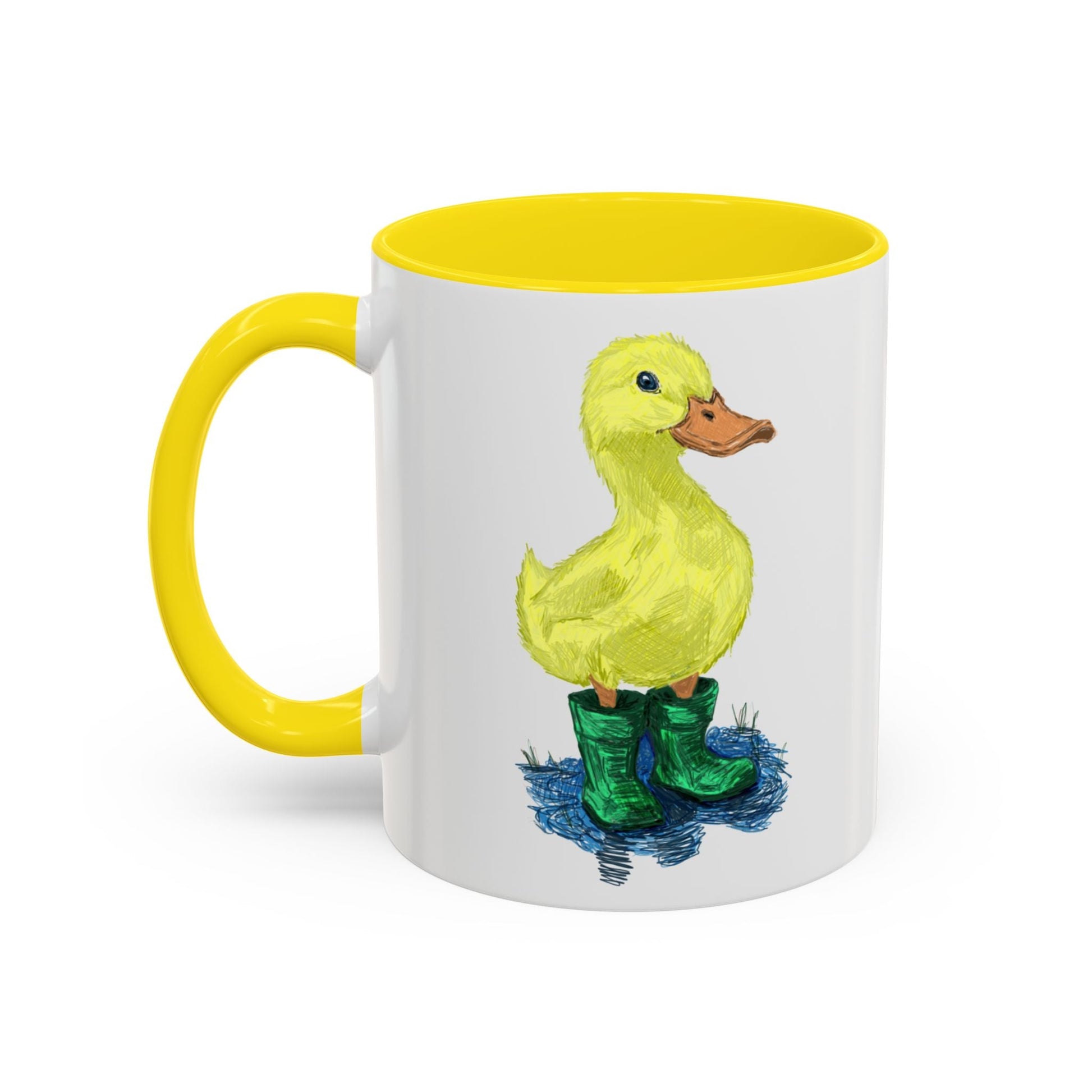 Farmhouse Duck Boots Accent Coffee Mug - 11 oz & 15 oz - Blue Cava